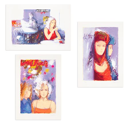 GIULIANO TROMBINI (1953) - Lotto unico composto da 3 opere grafiche