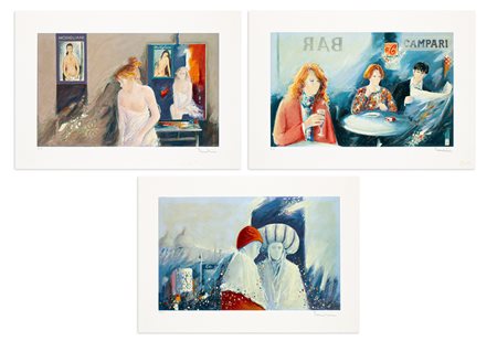 GIULIANO TROMBINI (1953) - Lotto unico composto da 3 opere grafiche