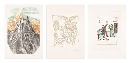 AUTORI VARI (TAMBURI, BRINDISI, DE ANDREIS) - Lotto unico composto da tre opere grafiche