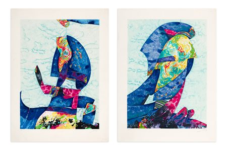 GIANNI DOVA (1925-1991) - Lotto unico composto da 2 opere grafiche