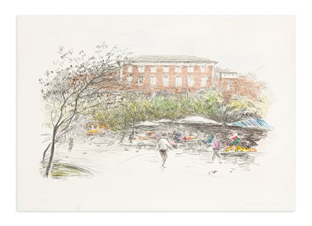 ATTILIO MELO (1917-2012) - La casa di P.le Lagosta (Omaggio a Milano)