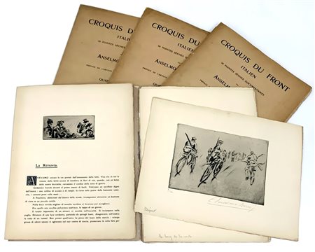 ANSELMO BUCCI, Croquis du front italien, 1917