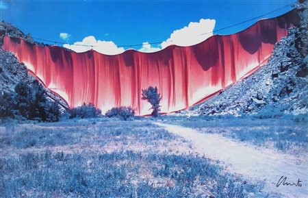 CHRISTO, Valley Curtain, Rifle Colorado, 1970