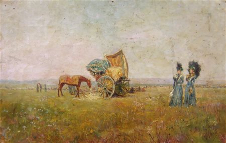 FILIPPO MOLA, Capannelle Roma, 1899