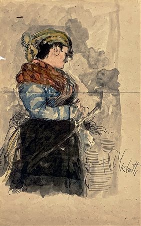 FRANCESCO PAOLO MICHETTI, Popolana, 1899