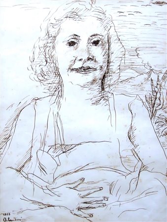 ORFEO TAMBURI, Ritratto della moglie, 1933