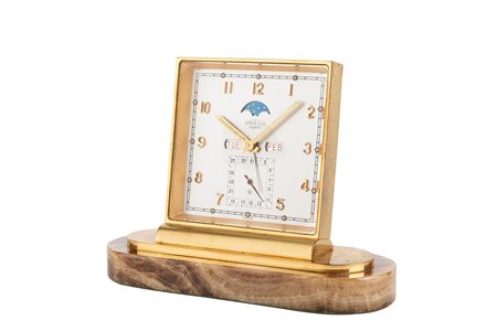 Angelus - Angelus desk clock with alarm, calendar and moon phases, ‘60s