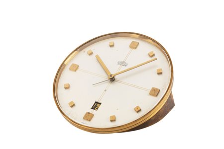 Angelus - Angelus desk clock with alarm and date, ‘60s