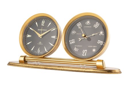 Rembrance - Rembrance desk clock with alarm and barometer, ‘60s