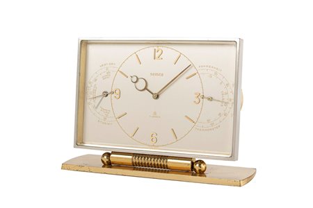 Semca - Semca desk clock with barometer and thermometer, ‘60s