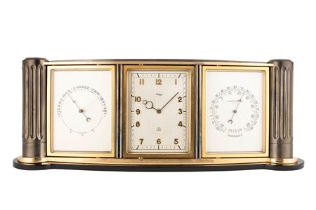 Imhof - Imhof desk clock with barometer and thermometer, ‘60s