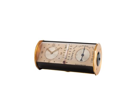 Jaeger-LeCoultre - Jaeger-LeCoultre desk clock with alarm, thermometer and barometer, ‘50s