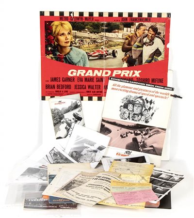 GRAND PRIX (1967, regia di John Frankenheimer): Documenti, lettere e foto di scena originali