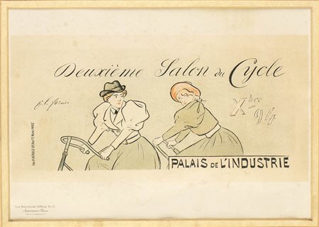 SALON DU CYCLE, J.L.Forain: Litografia pubblicitaria