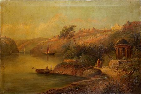 ANONIMO "Paesaggio" 40x60 olio su tela