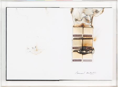 AUBERTIN BERNARD Fontenay-aux-Roses (F) 1934 "Senza titolo" 31x45 fiammiferi...