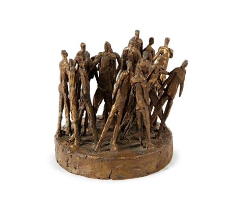 TARANTINO GIUSEPPE Palermo 1916 - 1999 Torino "Figure in movimento" 1998 H....