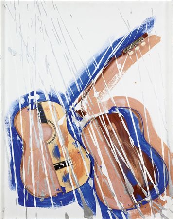 ARMAN (Armand Fernandez) 1928 - 2005 "Untitled" 2003 81x102x11,5 chitarra...