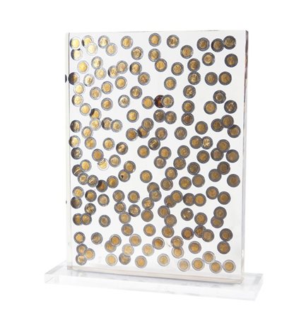 ARMAN (Armand Fernandez) 1928 - 2005 "Accumulation" 48x36x4,5 scultura...