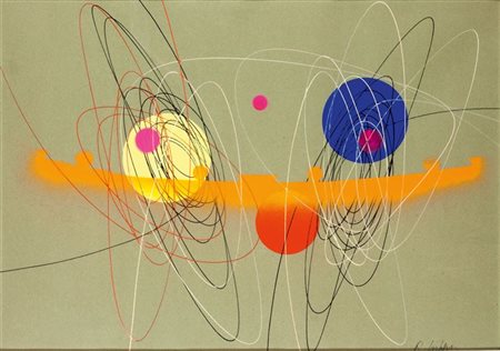 CRIPPA ROBERTO Monza 1921 - 1972 Bresso (MI) "Spirale" 50x70 tecnica mista su...