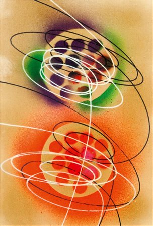 CRIPPA ROBERTO Monza 1921 - 1972 Bresso (MI) "Concetto spaziale" 27x38...