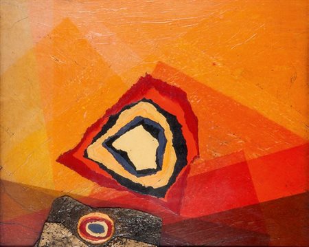 CRIPPA ROBERTO Monza 1921 - 1972 Bresso (MI) "Pietra filosofale" 1970 65x81...