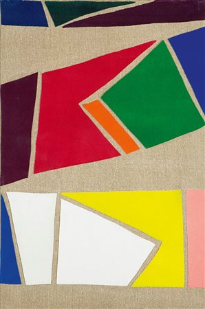 DORAZIO PIERO Roma 1927 - 2005 Todi "Bis" 1972 60x40 collage su tela Opera...