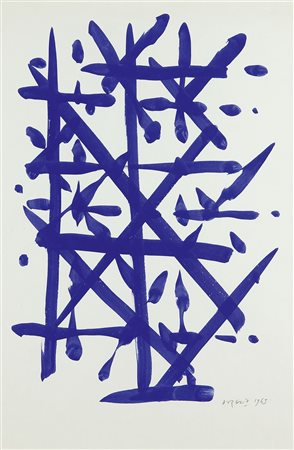 DORAZIO PIERO Roma 1927 - 2005 Todi "Senza titolo" 1963 60x40 acquerello su...