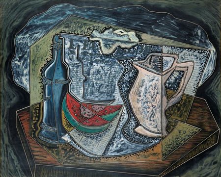 ORIANI PIPPO Torino 1909 - 1972 Roma "Natura morta" 50x60 encausto su...