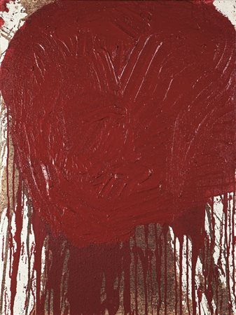 NITSCH HERMANN Vienna 1938 "Schuttbild" 2009 80x60 olio e acrilico su tela...