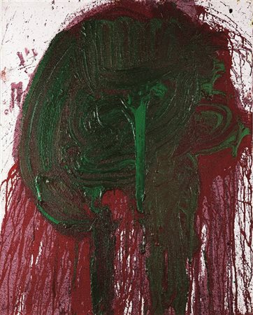 NITSCH HERMANN Vienna 1938 "Schuttbild" 2007 100x80 olio e acrilico su tela...