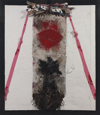 CARMASSI ARTURO Lucca 1925 "Jus primae noctis" 2000 128x110x12 sabbia,...