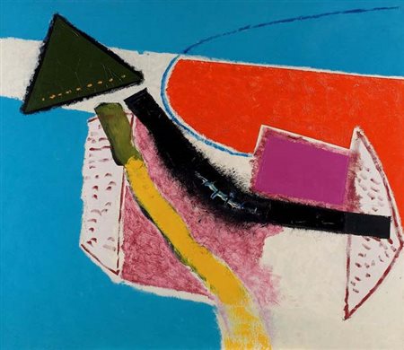 AIMONE NINO Torino 1932 "Percorsi" 1990 130x150 olio su tela Opera firmata,...