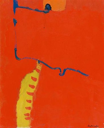 AIMONE NINO Torino 1932 "Schizzo" 1994 50x40 olio su tela Opera firmata in...