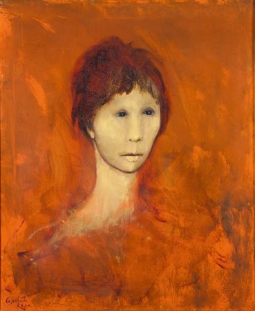 COLOMBOTTO ROSSO ENRICO Torino 1925- Casale 2013 "Volto femminile" anni '70...