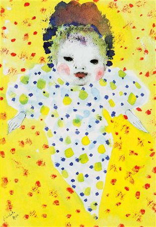 COLOMBOTTO ROSSO ENRICO Torino 1925- Casale 2013 "Bambola nel giallo" 24x16,5...