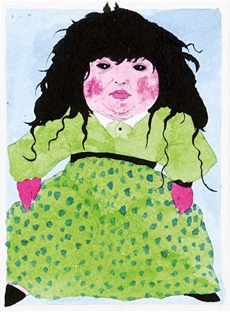 COLOMBOTTO ROSSO ENRICO Torino 1925- Casale 2013 "Bambola con abito verde"...