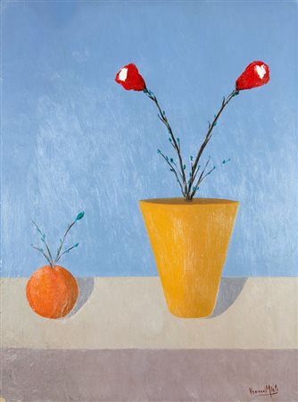 MIELE FRANCO Formia (LT) 1924 - 1983 Roma Natura morta 80x60 olio su tela...