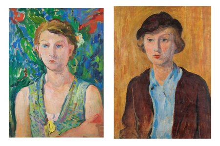 MENZIO FRANCESCO Tempio Pausania (SS) 1899 - 1979 Torino Ritratto doppio...