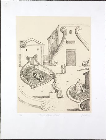 DE CHIRICO GIORGIO Volos 1888 - 1978 Roma Incontri nei bagni misteriosi 1972...