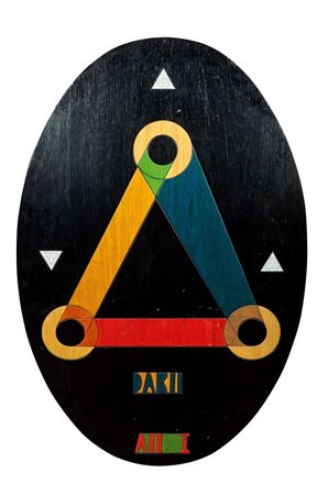 NESPOLO UGO Mosso Santa Maria (VC) 1941 Darii 1974 119x 79 acrilici su tarsia...