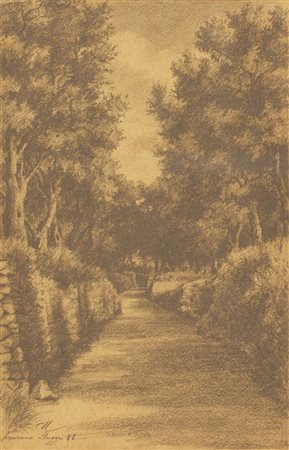 MERLO CAMILLO Torino 1856 - 1931 Sanremo Maggio 1883 23,5 x15 matita e...