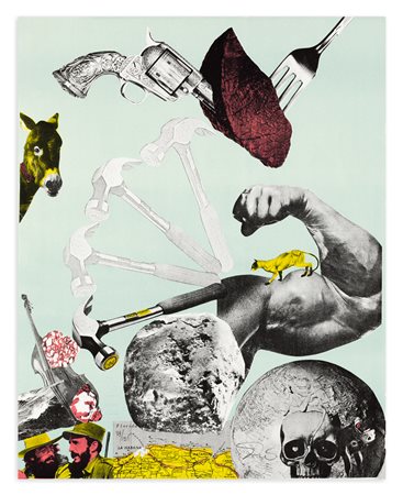 GUDMUNDUR ERRÓ (1932) - Senza Titolo (El circulo de piedra), 1970