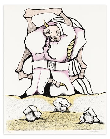 JORGE CAMACHO (1934-2011) - Senza Titolo (El circulo de piedra), 1970