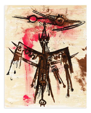 WIFREDO LAM (1902-1982) - Senza Titolo (El circulo de piedra), 1970