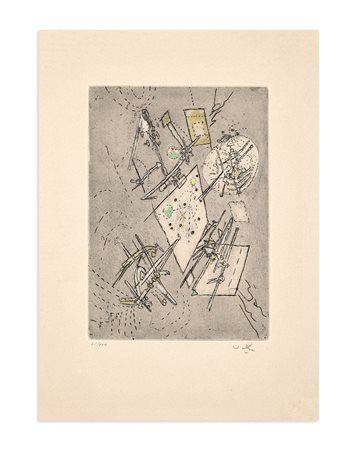 SEBASTIAN MATTA (1911-2002) - Droites liberees, 1971