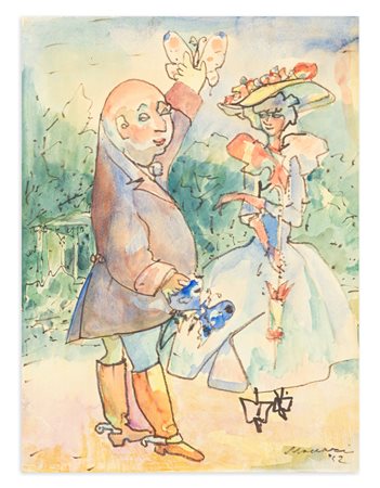 MINO MACCARI (1898-1989) - Senza Titolo, 1942