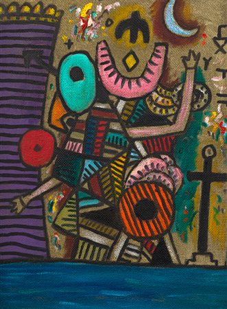 ALAN DAVIE (1920-2014) - For a happy Monday no.3, 1994