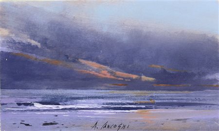 CANCOGNI AGOSTINO Lucca 1950 “Tramonto in Versilia"