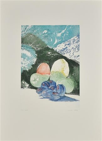 Abacuc SENZA TITOLO Acquatinta a colori, mm 397x274, su foglio cm 69,5x50;...